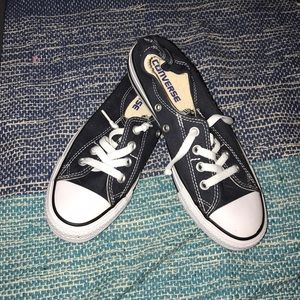 Navy converse slip ons, size 7